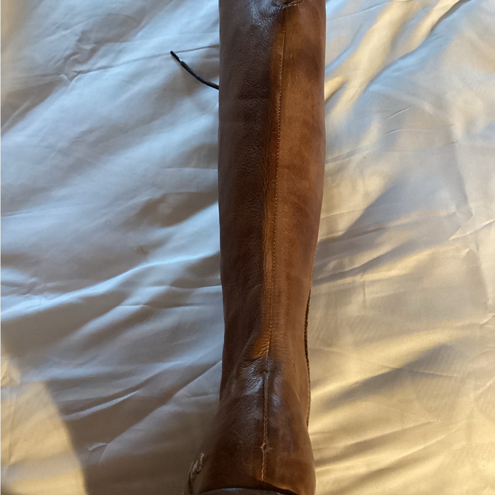 BED|STU Tan Leather Lace-Up Boots - Picture 9 of 16